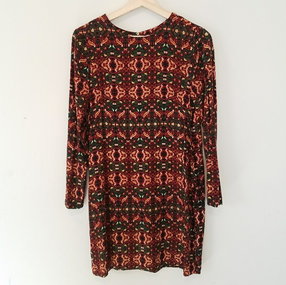 H&M Mod Patterned Shift Dress