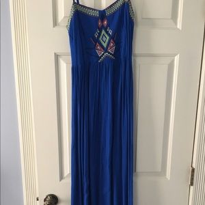 Aztec print maxi dress