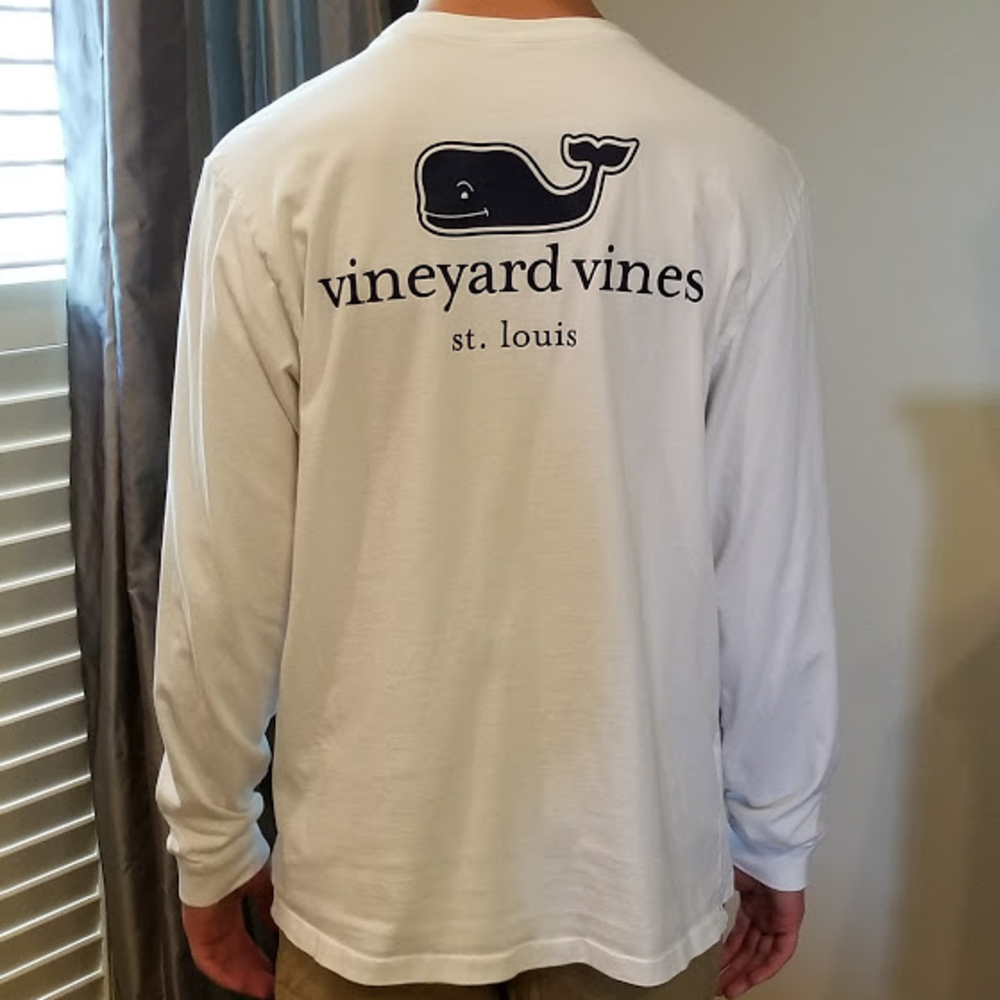 Vineyard Vines Mens Medium White long sleeve tee