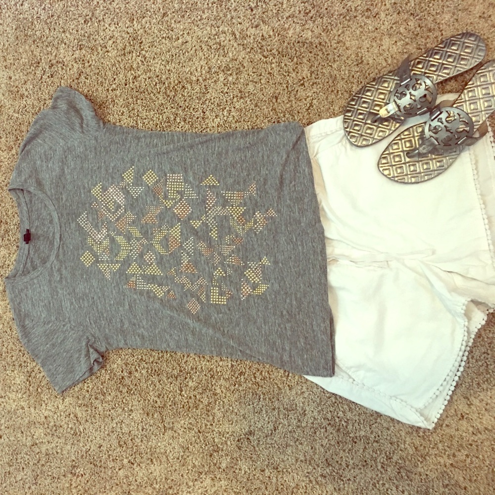 Bedazzled J Crew t shirt