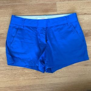 J. Crew chino shorts size 6. Bright royal blue