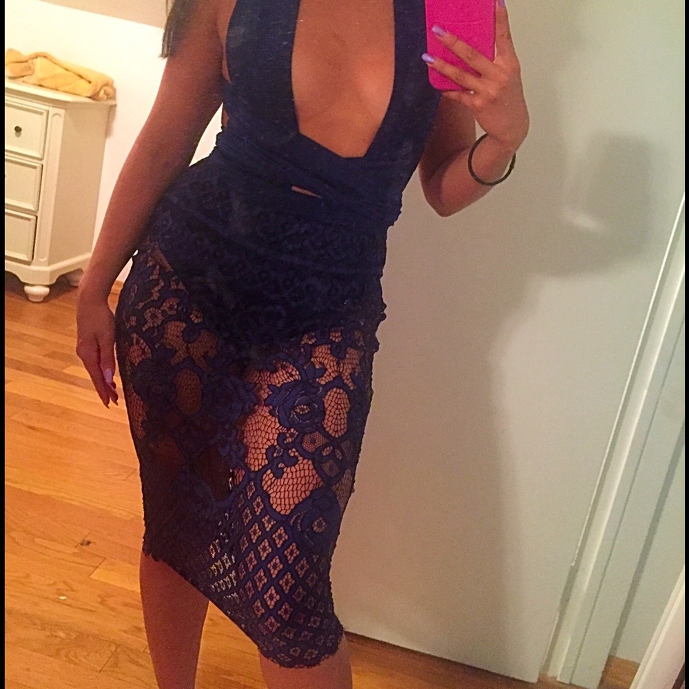Lace wrap dress for sale!!