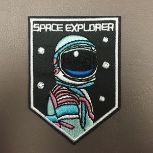 Space Explore Astronaut Iron On Patch
