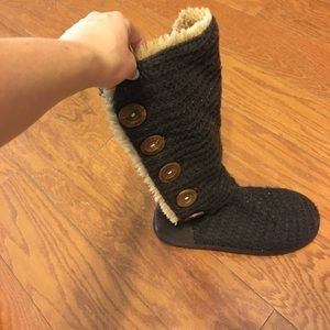 Muk Luks Cable Knit Boots