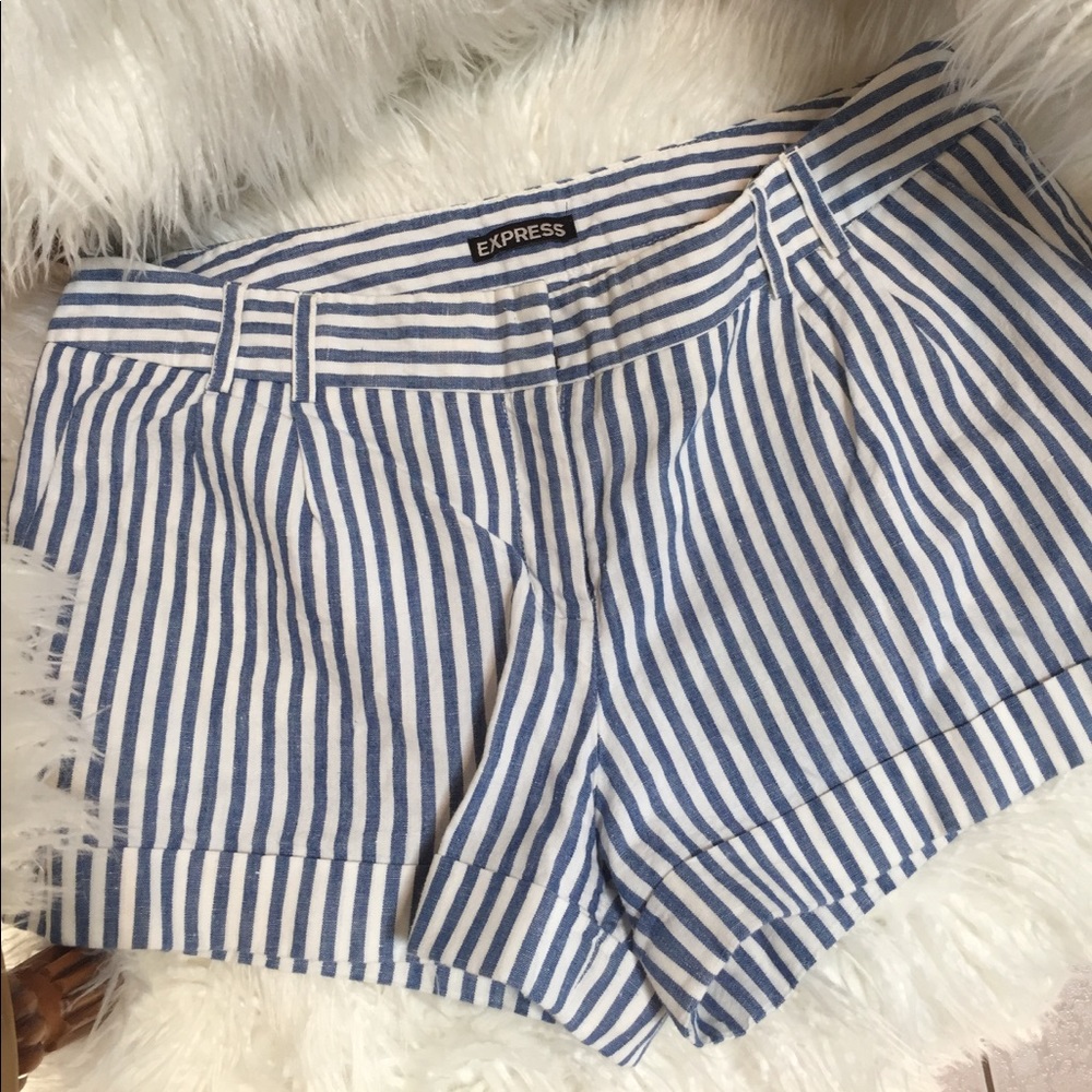 Express Linen Blend Shorts