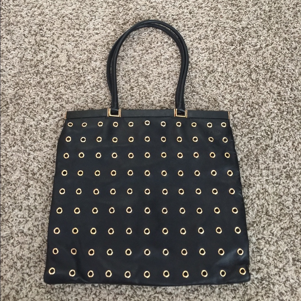 💯Prada Lambskin Tote