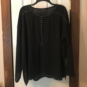 Express black studded top