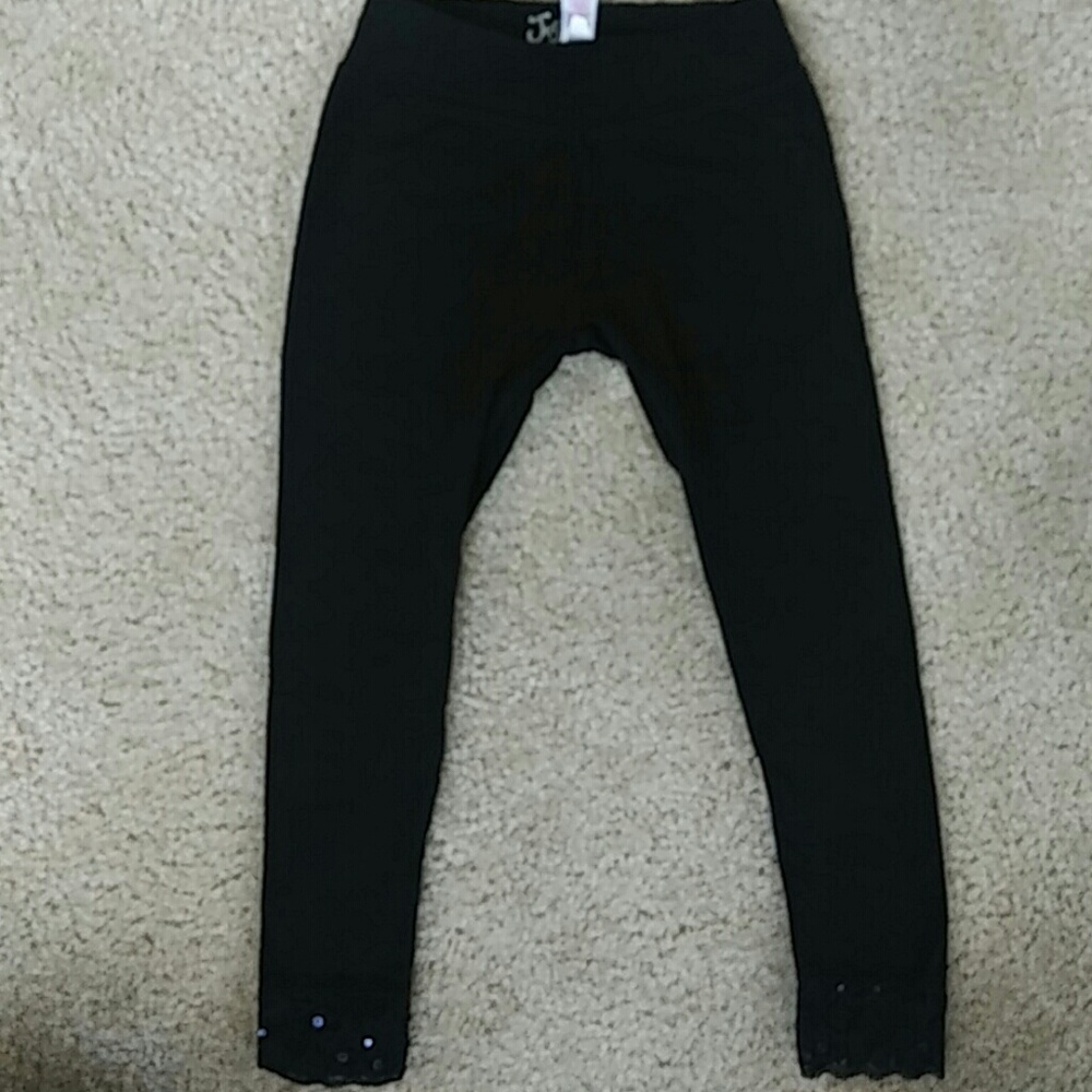 Justice Black Stretch Pants Size 6