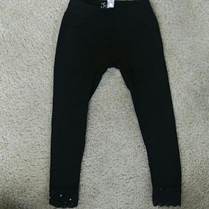 Justice Black Stretch Pants Size 6
