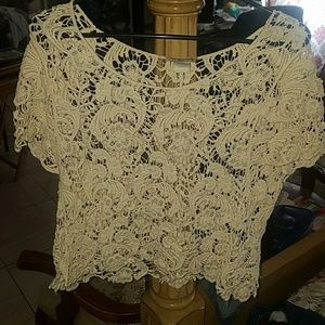 Knitted laced top