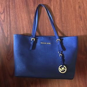 Royal Blue Michael Kors Jet Set Travel Tote