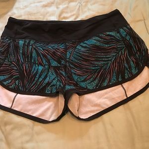 Lululemon speed shorts
