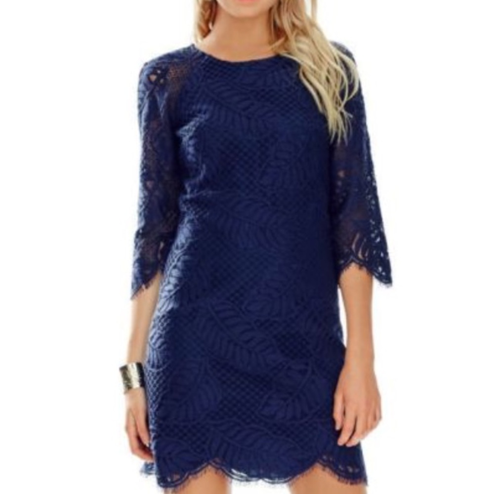 Lilly Pulitzer Rylee Shift True Navy sz 4 small