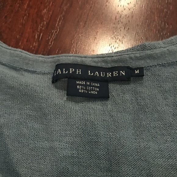 Blue Ruffled Ralph Lauren Blouse - Picture 3 of 4