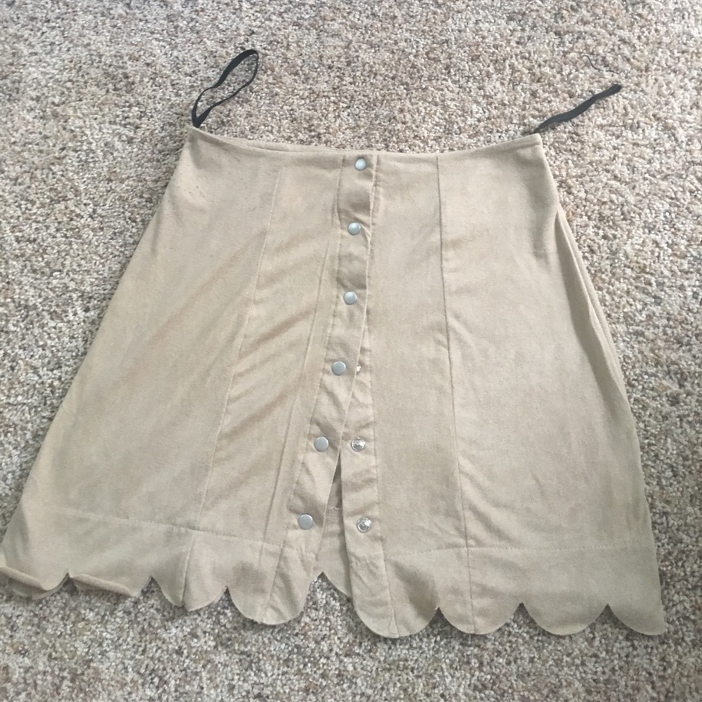 Altar'd State suede button up skirt