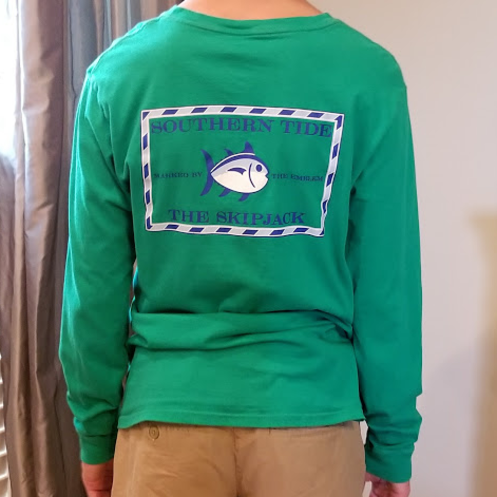 Southern Tide Mens Medium Green Long sleeve tee