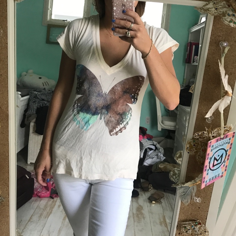 Butterfly V neck