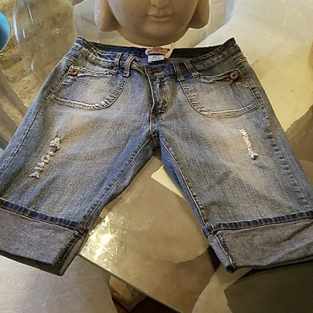 * Leo Roma Denim Jean Shorts (Designed in Italy)