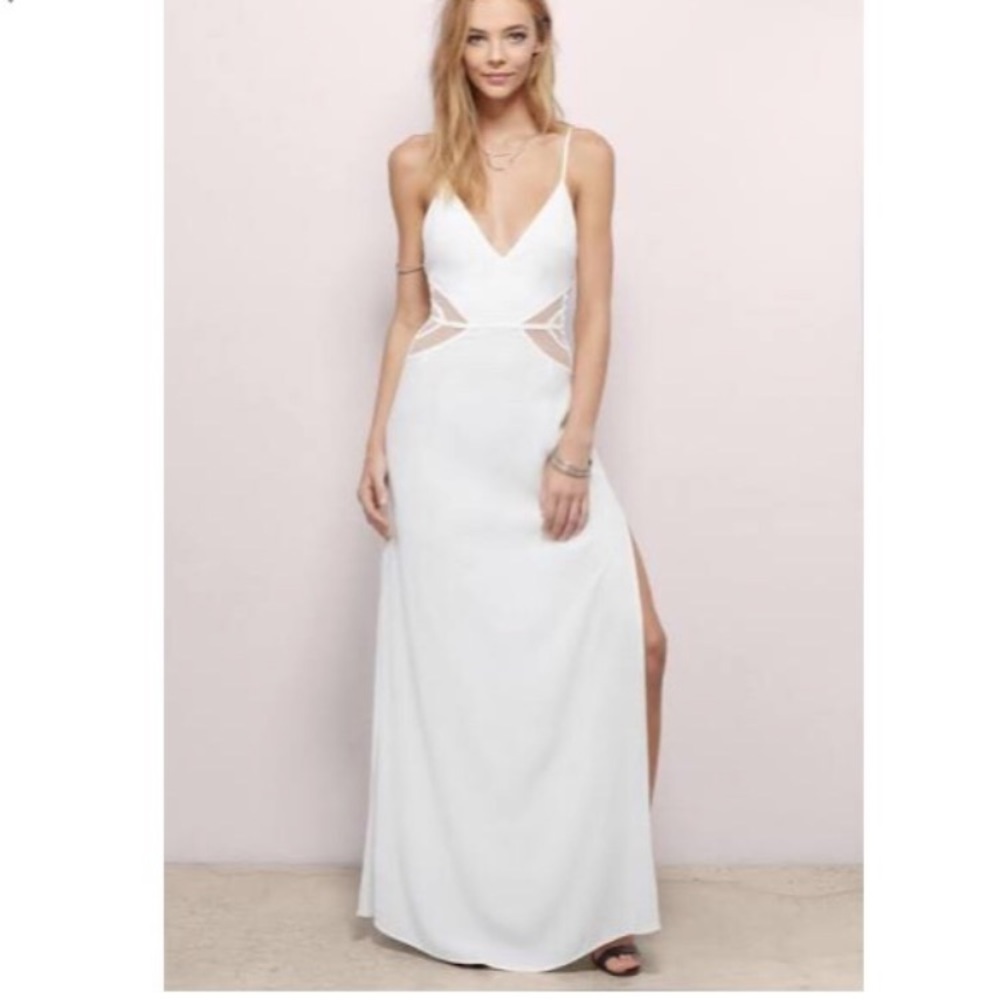 White Tobi evening dress