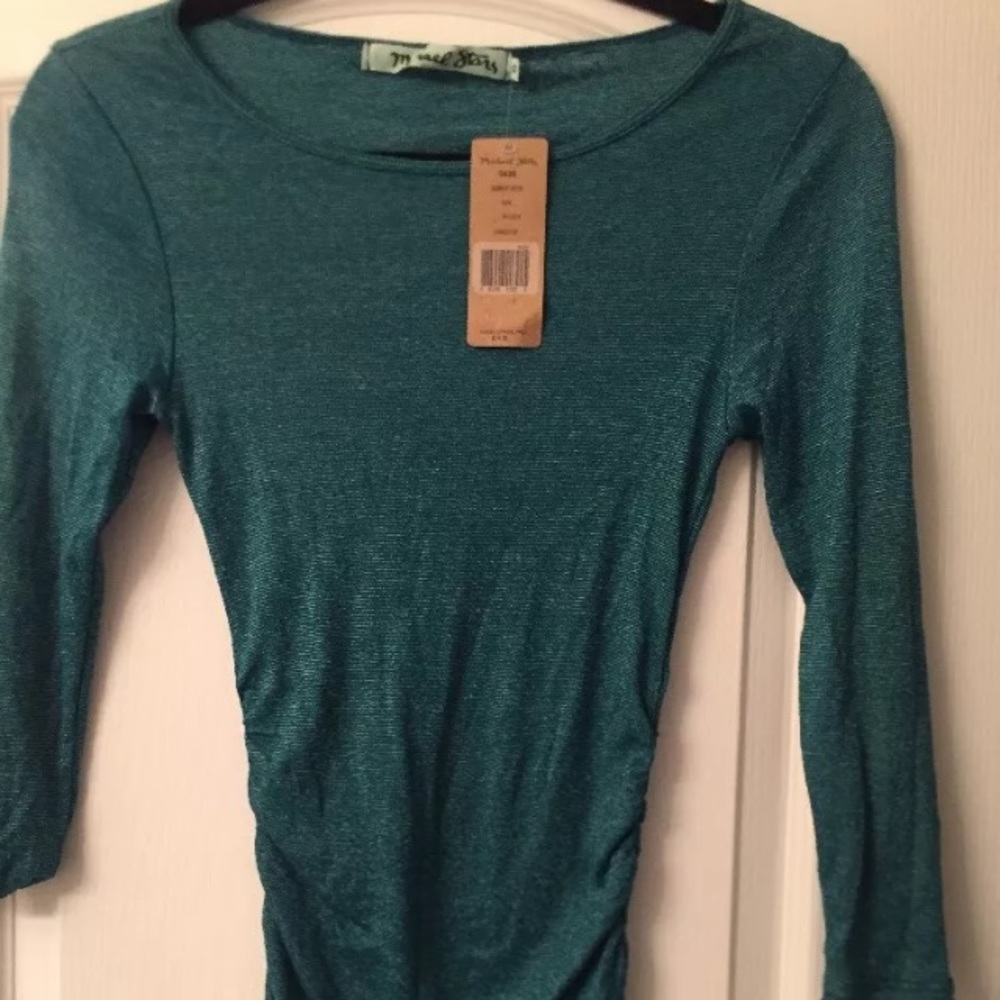 Michael Stars shirred long-sleeve t-shirt