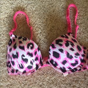 PINK cheetah pattern bra