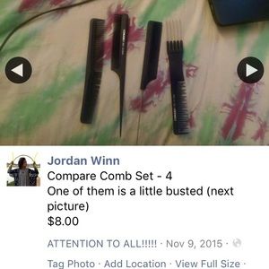 Compare comb set (ones a little wonky)