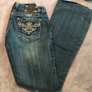 Size 28 Miss Me Jeans.