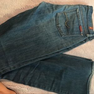 Size 28 "7 For All Man Kind" Bootcut Jeans