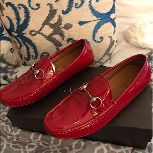 GUCCI HORSEBIT RED PATENT LOAFER-DRIVER new w/box.