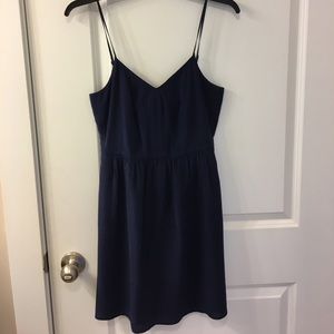 Madewell Navy silk dress