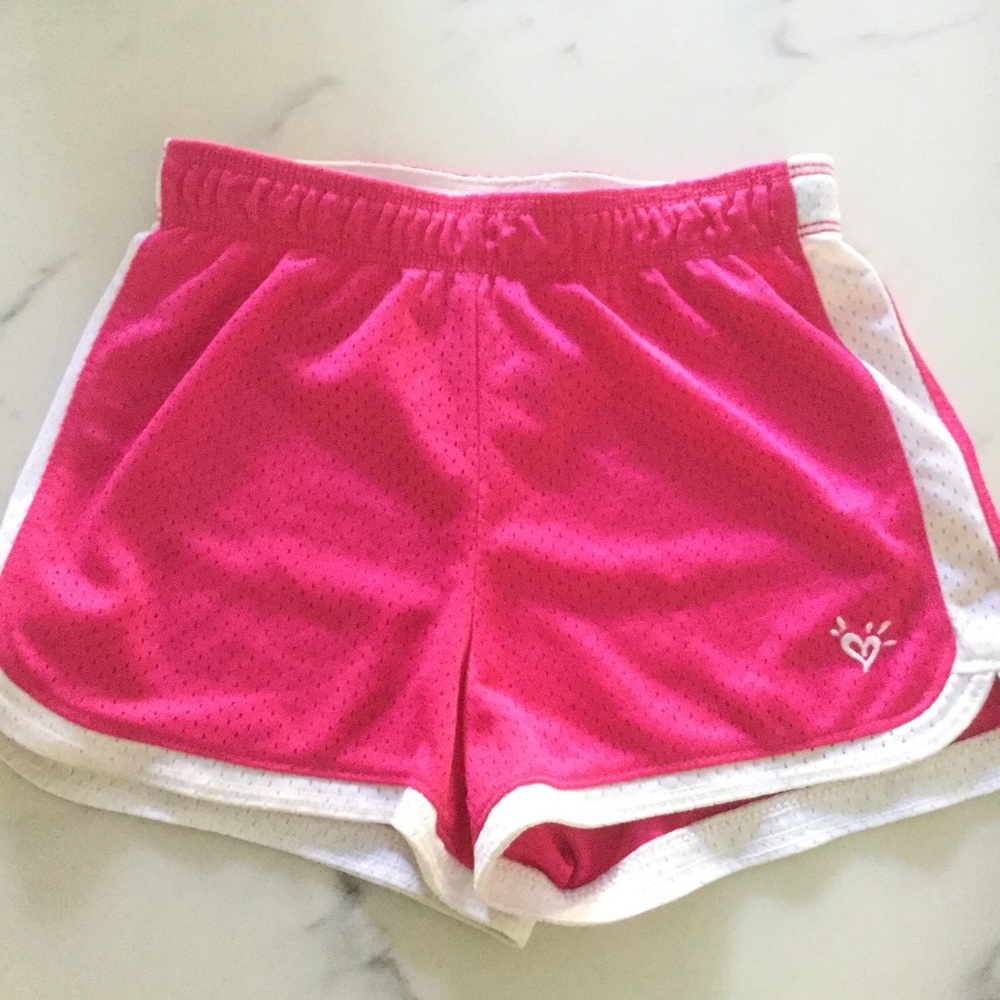 🎏 Justice Girls Pink Running Shorts Gymnastics