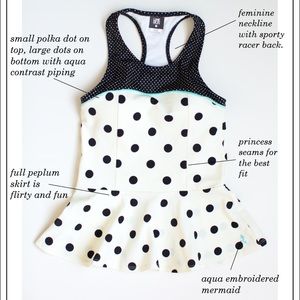 ISO: Lime Ricki Cream Dot Peplum tankini