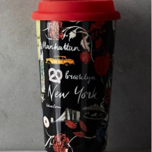 Anthropologie Urbana Travel Coffee and Tea Mug NWT