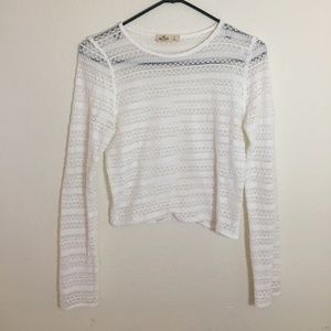 Cropped Crochet Sweater