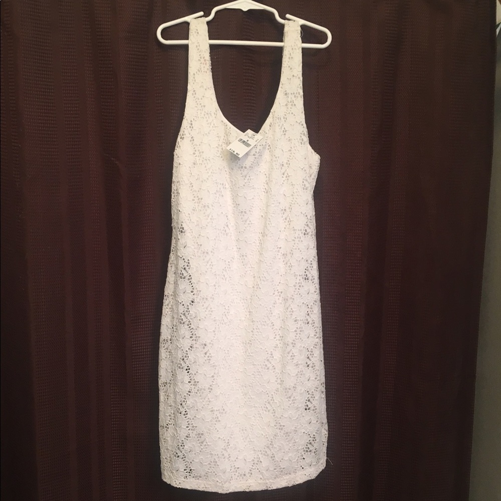 White lace tank top / dress