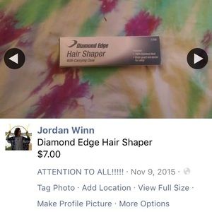 Diamond edge hair shaper