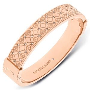 Michael Kors rose gold bangle bracelet