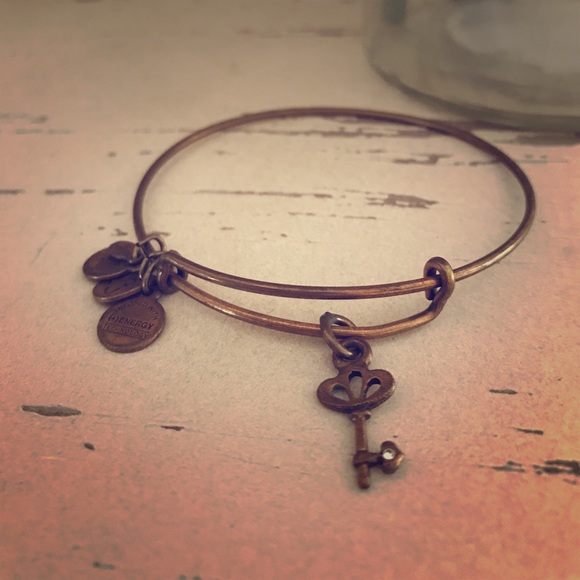 Alex and Ani Jewelry - Alex and Ani skeleton key bangle