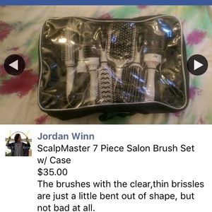 Scalpmaster 7 piece salon brush set