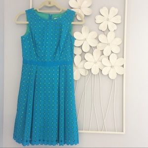 ‼️PRICE DROP‼️LOFT Diamond Eyelet Dress