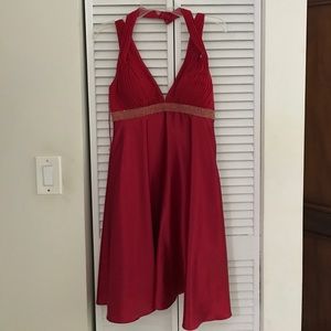 Red cocktail dress