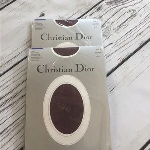 2 Pair of Christian Dior Control Top Pantyhose Sz3