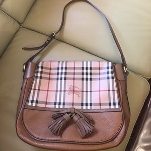 Burberry haymarket messenger bag