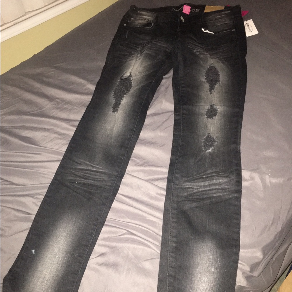 Black skinny jeans