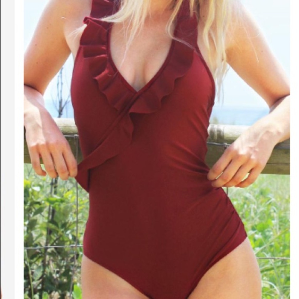 Ruffled One Piece halter