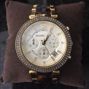 Authentic Michael Kors Gold & Tortoiseshell Watch