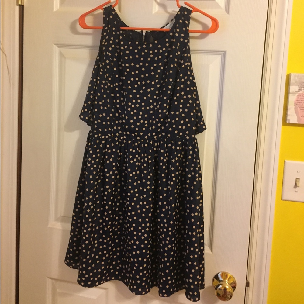 NWT Navy Blue and Lace Short Dress