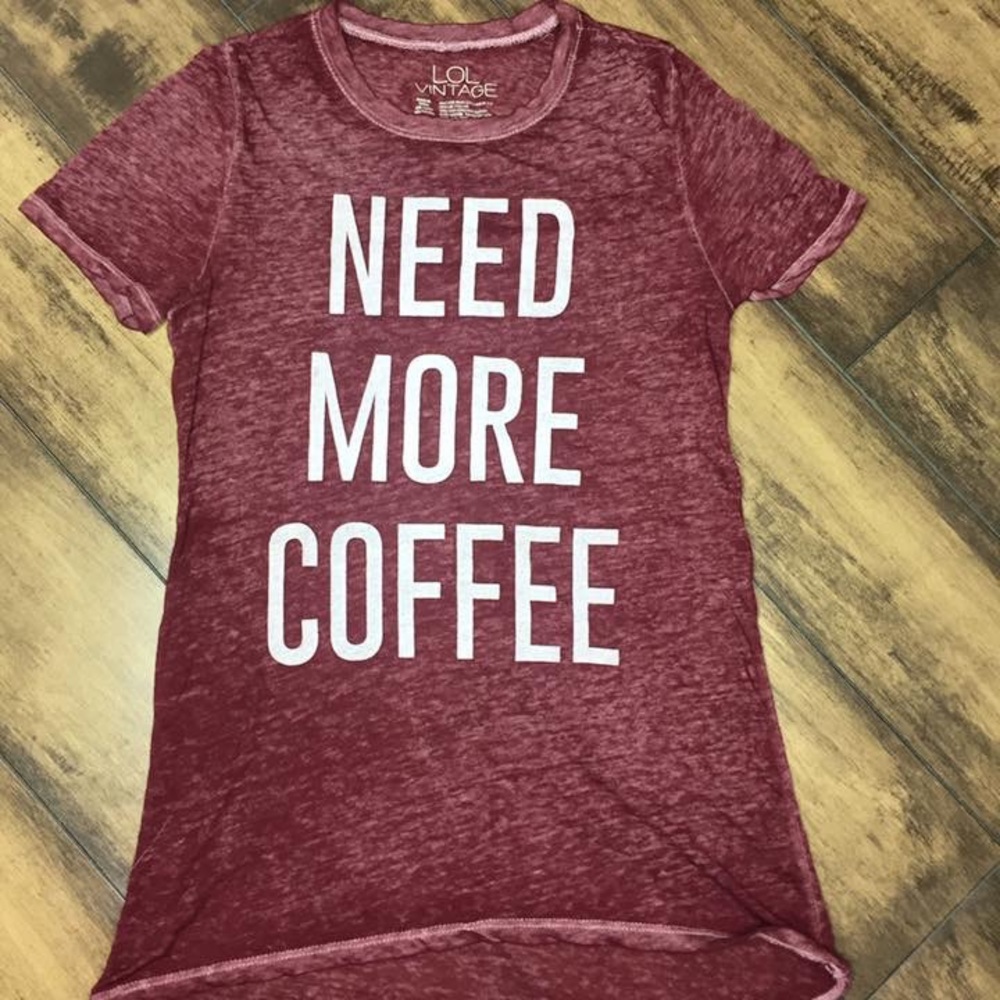 Red women's tee.