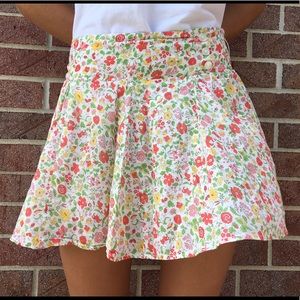 American Eagle Floral Short Skirt Lined W/ Pockets