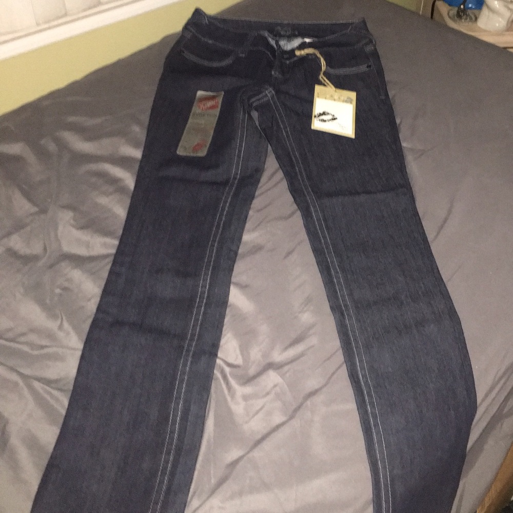 Dark blue skinny jeans